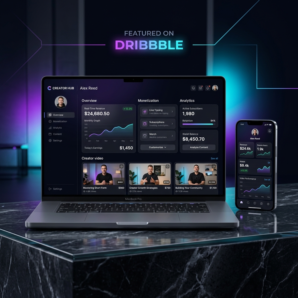 Content Monetization Platform primary interface display