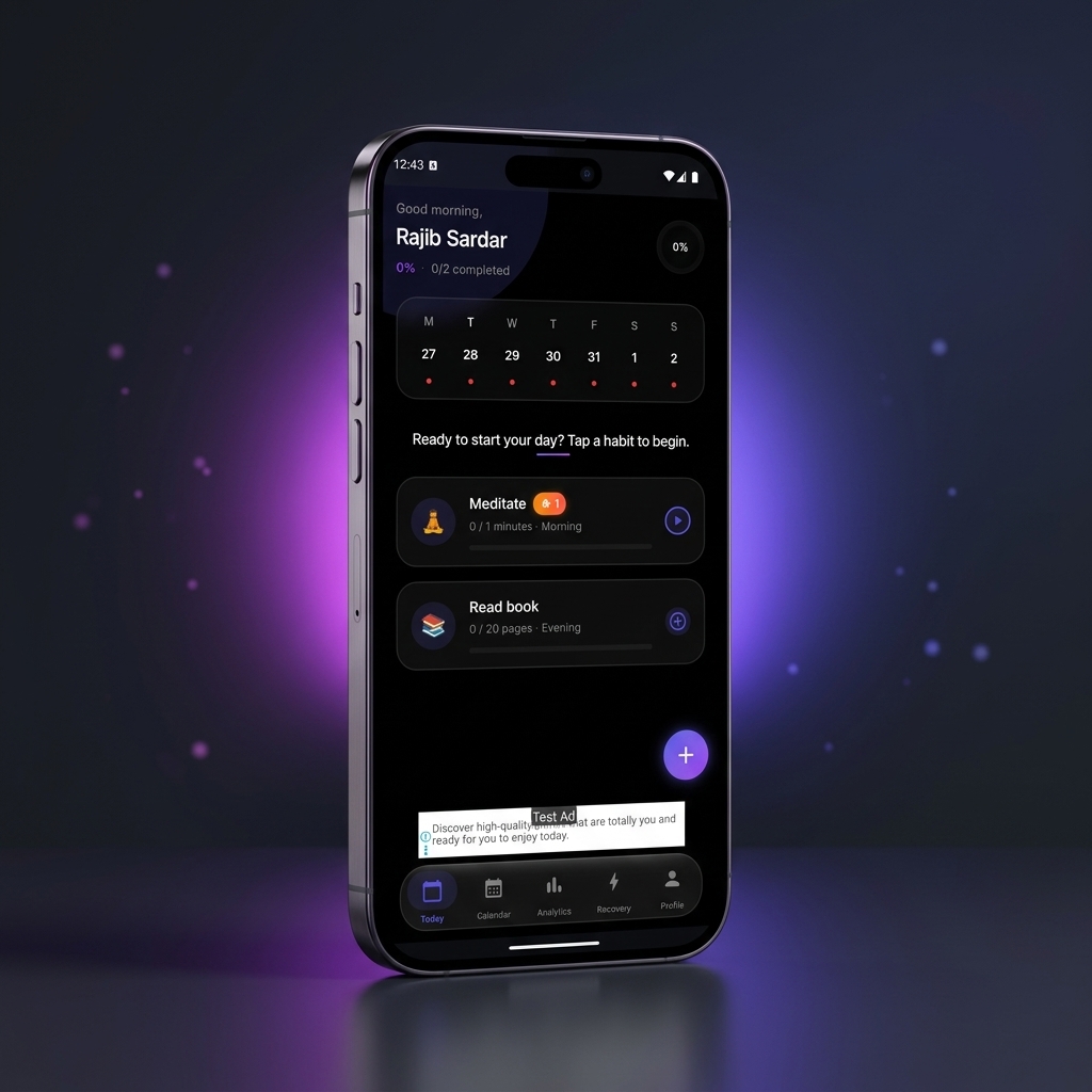 NeoHabit primary interface display
